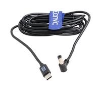 Eonvic Cavo di alimentazione USB-C PD per BMCC USB Tipo C a DC 12 Volt PD Trigger cavo di alimentazione (USB C tipo C ad angolo retto DC)