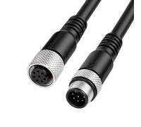 Eonvic Cavo di prolunga Ethernet M12 8 pin maschio a femmina per Humminbird, 8 pin A Code Net Cord per Helix, APEX, SOLIX e Onix
