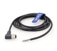 Eonvic Cavo elettrico ad angolo retto 15M del PVC del connettore del sensore di aviazione femminile di Pin M12 5 di industriale