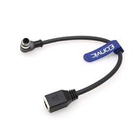 Eonvic Cavo Ethernet M12 a 4 pin con codice D maschio ad angolo retto a RJ45 femmina dritto industriale ad alta flessione Cat6 schermato impermeabile 1 m