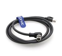 Eonvic Cavo Ethernet M12 X-Type ad angolo retto 8 Posizione a RJ45 Impermeabile Rete Industriale Alta Cavo Flex per Cognex