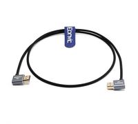Eonvic Cavo HDMI 2.1 in silicone 8K a 60Hz per Sony A7S3 FX3 FX6 Canon C300 Camera ATOMOS Ninja V Monitor PS5/Xbox Series, HDMI destro a sinistra HDMI Ultra HD cavo 0,9 m
