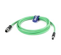 Eonvic Cavo industriale M12 4 pin maschio D Code a M8 4 pin maschio A codice Cat5e Gigabit Ethernet Shield High Flex per sistemi PLC I/O, sensori, attuatori, apparecchiature di rete di comunicazione