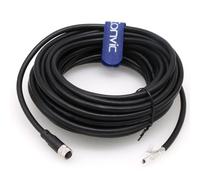Eonvic Cavo industriale M8 4 Pin A-Code Femmina ad Aperto Connettore Stampato Schermato Aviazione Sensore Cavo Impermeabile IP67 Cat 5e High Flex Cable 10M