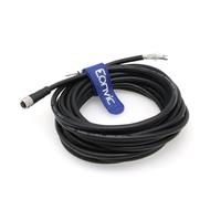Eonvic Cavo industriale M8 4 Pin A-Code Femmina ad Aperto Connettore Stampato Schermato Aviazione Sensore Cavo Impermeabile IP67 Cat 5e High Flex Cavo 5M