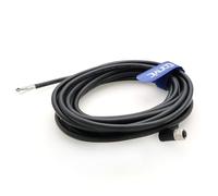 Eonvic Cavo industriale M8 a 4 pin A-Code femmina ad angolo retto per aprire connettore stampato schermato cavo sensore aviazione impermeabile IP67 Cat 5e cavo ad alta flessibilità 5 m