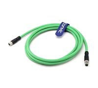 Eonvic Cavo industriale M8 a 4 pin maschio A a femmina Cat5e Gigabit Ethernet Shield High Flex per Beckhoff ZK1090-3191 switch sensori cavo dati alimentazione 20 m