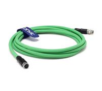 Eonvic Cavo industriale M8 a 4 pin maschio A a femmina Cat5e Gigabit Ethernet Shield High Flex per Beckhoff ZK1090-3191 Switches Sensori Cavo dati di alimentazione 15 m
