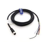 Eonvic Cavo M12 17 Pin Femmina A Codice Impermeabile Sensore Cavo Aviazione Spina Schermata Stampaggio ad Iniezione Industriale Elettrico PVC 30m