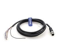 Eonvic Cavo M12 17 Pin Maschio A Codice Impermeabile Sensore Cavo Aviazione Spina Schermato Stampaggio ad Iniezione Industriale Elettrico PVC 40m