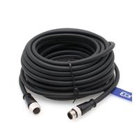 Eonvic Cavo M12 A-Code 12 pin maschio a femmina ad alta flessibilità per attuatori telecamera Cognex, sensori, bus di campo Ethernet industriale (40 m)