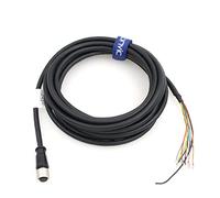 Eonvic CCBL-05-01 DataMan 260 Reader Cavo seriale IO Cavo di alimentazione per fotocamera Cognex M12 12 pin femmina connettore cavo a cavi volanti (5M)