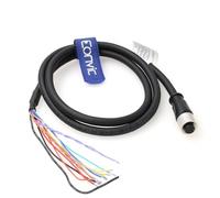 Eonvic CCBL-05-01 DataMan 260 Reader Cavo seriale IO Cavo di alimentazione per fotocamera Cognex M12 12 pin femmina connettore cavo a cavi volanti (1M)