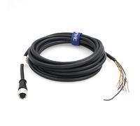 Eonvic CCBL-05-01 DataMan 260 Reader Cavo seriale IO Cavo di alimentazione per fotocamera Cognex M12 12 pin femmina connettore cavo a cavi volanti (15M)