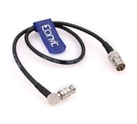 Eonvic HD-SDI Cavo BNC Micro BNC ad angolo retto a BNC femmina cavo coassiale per Blackmagic HyperDeck Shuttle Video Assist (50 cm)