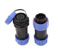 Eonvic HE21 10 Pin Aviazione Circolare Connettore Filettato Spina Maschio Presa Femmina Impermeabile IP68 In Linea Connettore Cavo per Dispositivo Industriale Segnale di Potenza