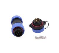 Eonvic HE21 9 Pin Connettore Impermeabile Aviazione Connettore Circolare Filettato Presa 8-12mm Cavo per Illuminazione Industriale di Alimentazione Interna Esterna