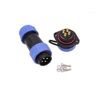 Eonvic HE21 Connettore impermeabile a 4 pin Connettore circolare aviazione Presa filettata Cavo 8-12mm per illuminazione industriale di alimentazione interna esterna