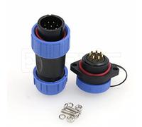 Eonvic HE21 Connettore impermeabile a 8 pin Connettore circolare aviazione Presa filettata Cavo 8-12mm per illuminazione industriale di alimentazione interna esterna