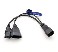 Eonvic IEC320 C14 a C13 Femmina Standard Europeo Femmina Femmina Cavo di Conversione Splitter Cavo Adattatore 30CM
