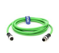 Eonvic Industrial M12 A Codice 5 Pin Maschio a Femmina Aviazione Sensore Connettore Elettrico PVC Verde Cavo 2M