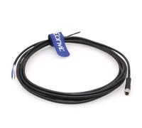 Eonvic Industrial M5 A-Code - Presa a 4 poli con estremità aperta, IP67, impermeabile, per sensori aeronautici 3M