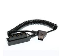 Eonvic Maschio D-tap B a 4 porte femmina D-Tap P-Tap Hub adattatore splitter cavo a spirale per alimentazione fotografica