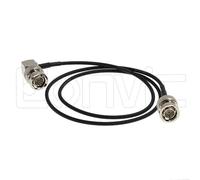 Eonvic RG174 75Ohm BNC maschio a BNC maschio ad angolo retto HD SDI cavo coassiale flessibile RF Video per BMCC ARRI RED Monitor Videocamera (80 cm di lunghezza)