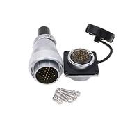 Eonvic WEIPU WS28 Connettore a 26 pin impermeabile IP67 in metallo maschio femmina presa quadrata montaggio a pannello connettore cavo aviazione (26 pin)