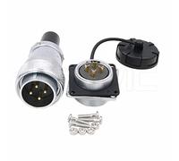 Eonvic WEIPU WS28 Connettore impermeabile IP67 metallo maschio femmina presa quadrata montaggio a pannello connettore cavo aviazione (4 pin)