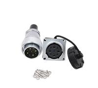 Eonvic WEIPU WS28 Connettore impermeabile IP67 metallo maschio femmina presa quadrata montaggio a pannello connettore cavo aviazione (9 pin)
