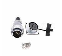 Eonvic WEIPU WS28 Connettore impermeabile IP67 metallo maschio femmina presa quadrata montaggio a pannello connettore cavo aviazione (12 pin)