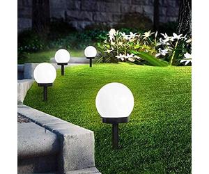 EONYUANGUO Luci solari per esterni da giardino, 8 Pack Luci solari del globo Lampada da giardino solare a LED Luce del paesaggio per giardino, recinto di fiori, prato, patio