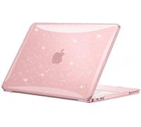 EooCoo Compatibile con Cover 2026 Apple MacBook Neo 13 Pollici, Mac Laptop A3404 con Chip A18 Pro e Display Liquid Retina da 13", Plastica a Custodia, Superficie Liscia - Scintillante Rose poudré