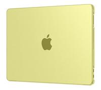 EooCoo Compatibile con Cover 2026 Apple MacBook Neo da 13 Pollici, Colore Ufficiale Corrispondente al 100%, Antigraffio e Anti-crepa, Custodia Rigida Protettiva per Laptop - Giallo agrume Opaco