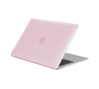 EooCoo Compatibile con Cover Macbook Air 13 M1 2020 2019 2018 A2337 A2179 A1932, Protettiva Custodia Rigida in Plastica per Air 13,3 Pollici Retina Display e Touch ID - Cristallo Rosa