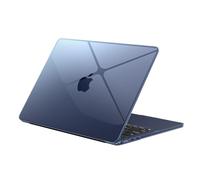 EooCoo Compatibile con Cover MacBook Air 13 M4 M3 M2 2025 2024 2022 Custodia Rigida Midnight per Mac 13,6 Pollici A3240 A3113 A2681 Mac Book Case per Macair PC Protezione - Mezzanotte Trasparente