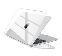 EooCoo Compatibile con Custodia MacBook Air M4 13,6" M5 M3 M2 2026 2025 2024 2022 Cover Mac Book Air 13 Case per A3449 A3240 A3113 A2681 con Touch ID, Rigida Protezione PC - Cristallo Trasparente