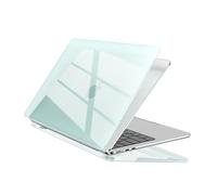 EooCoo Compatibile con Custodia MacBook Air M4 13,6 Pollici M3 M2 Cover Mac Book Air 13 M4 2025 2024 2022 Case per A3240 A3113 A2681 con Touch ID, Plastica Rigida Protezione PC -Cristallo Salvia