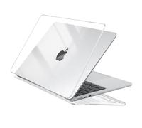EooCoo Compatibile con Custodia MacBook Air M4 13,6 Pollici M3 M2 Cover Mac Book Air 13 M4 2025 2024 2022 Case per A3240 A3113 A2681 con Touch ID, Plastica Rigida Protezione PC - Cristallo Trasparente