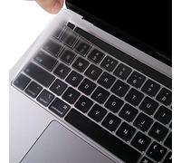 EooCoo Copritastiera Ultra sottile Compatibile per 2022-2020 MacBook Pro 13 Pollici M2 M1 A2338 A2289 A2251 con Touch Bar e Touch ID, e 2019 MacBook Pro 16 A2141, EU Layout, TPU Trasparente