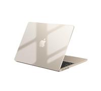 EooCoo Cover Compatibile con MacBook Air 13,6 Pollici M2 M3 M4 A2681 A3113 A3240, 2025 2024 2022, Plastica Rigide Protezione Custodia Mac 13 Superficie Liscia Trasparente - Cristallo Galassia