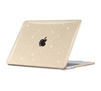 EooCoo Cover Compatibile con MacBook Air 13,6 Pollici M2 M3 M4 A2681 A3113 A3240 con Touch ID, Custodia Rigide in Plastica per Mac Air 13 2025 2024 2022 - Scintillante Cristallo Galassia