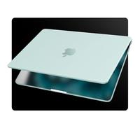 EooCoo Cover Compatibile con MacBook Air 13 M4 M3 M2 2025 2024 2022 Custodia Rigido Ultrasottile per Mac Book Air 13,6 Pollici A3240 A3113 A2681 Riduzione delle Impronte Digitali - Salvia Opaco