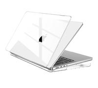 EooCoo Cover compatibile con MacBook Pro 14 Pollici 2025 2024-2021 Pro Max M5 A3434 M4 A3112 A3185 A3401 M3 A2918 A2992 M2 A2779 M1 A2442 Pro/Max, Custodia Rigido Liscia Lucida - Cristallo Trasparente