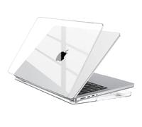 EooCoo Cover compatibile con MacBook Pro 14 Pollici 2026 2025-2023 2021 M5 A3434 M4 A3112 A3185 A3401 M3 A2918 A2992 M2 A2779 M1 A2442 Pro/Max, Custodia Rigido Liscia Lucida - Cristallo Trasparente