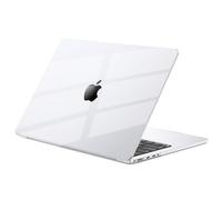 EooCoo Cover compatibile con MacBook Pro 16 Pollici M4 M3 M2 M1 2025 2021-2024 Pro Max A3186 A3403 A2991 A2780 A2485 con Touch ID, Custodia Rigido in Plastica Liscia e Lucida - Cristallo Trasparente
