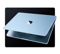 EooCoo Cover Ultra Sottile Compatibile con MacBook Air 15 Pollic M4 M3 M2 2025-2023 [Texture Opaca] A3241 A3114 A2941 Riduzione delle Impronte Digitali Custodia Rigido Mac 15 - Celeste Opaco