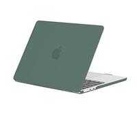 EooCoo Custodia Compatibile con MacBook Air 13,6 Pollici 2025 2024 2022 M2 A2681 M3 A3113 M4 A3240 con Touch ID, Mac 13 Cover Rigide Plastica Protezione - Verde Notte Opaco