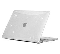 EooCoo Custodia Macbook Air 13 Pollici M1 A2337 A2179 A1932, Plastica Copertina Rigide Compatibile per Macbook Air 13 con Retina Display, 2020-2018 Pubblicazione - Scintillante Cristallo Trasparent